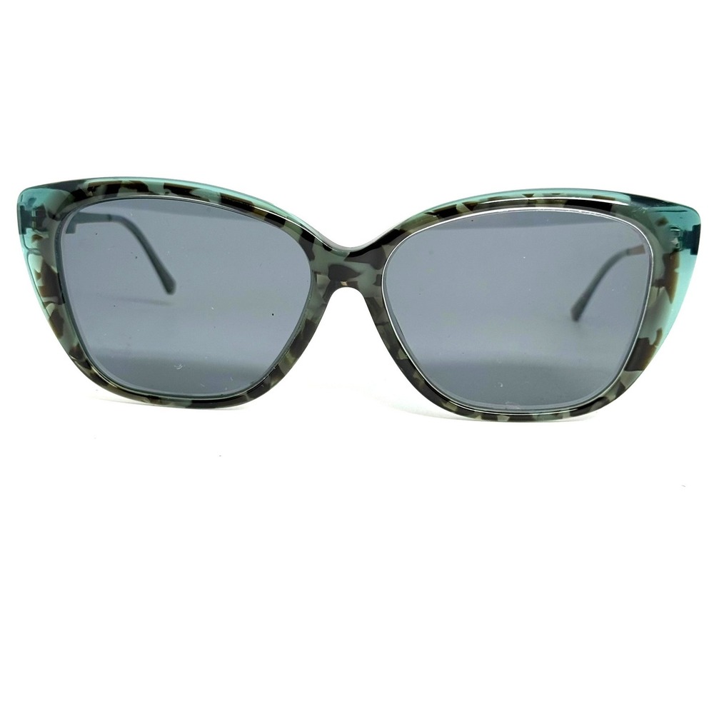 Vera Wang V442 TE Cat Eye Sunglasses Teal Tortoise Silver Tone 54-18-140